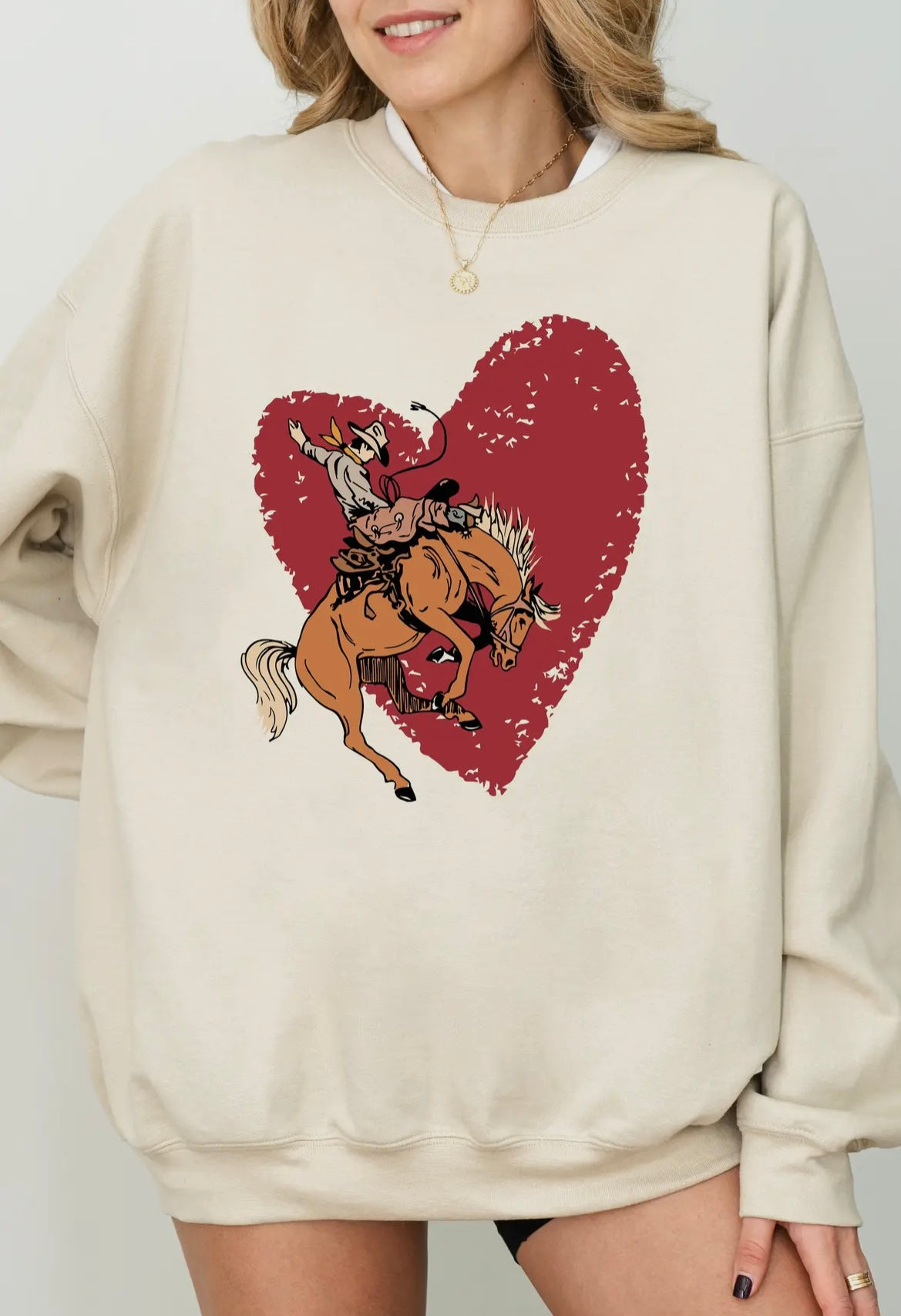Bronc Heart Sweatshirt