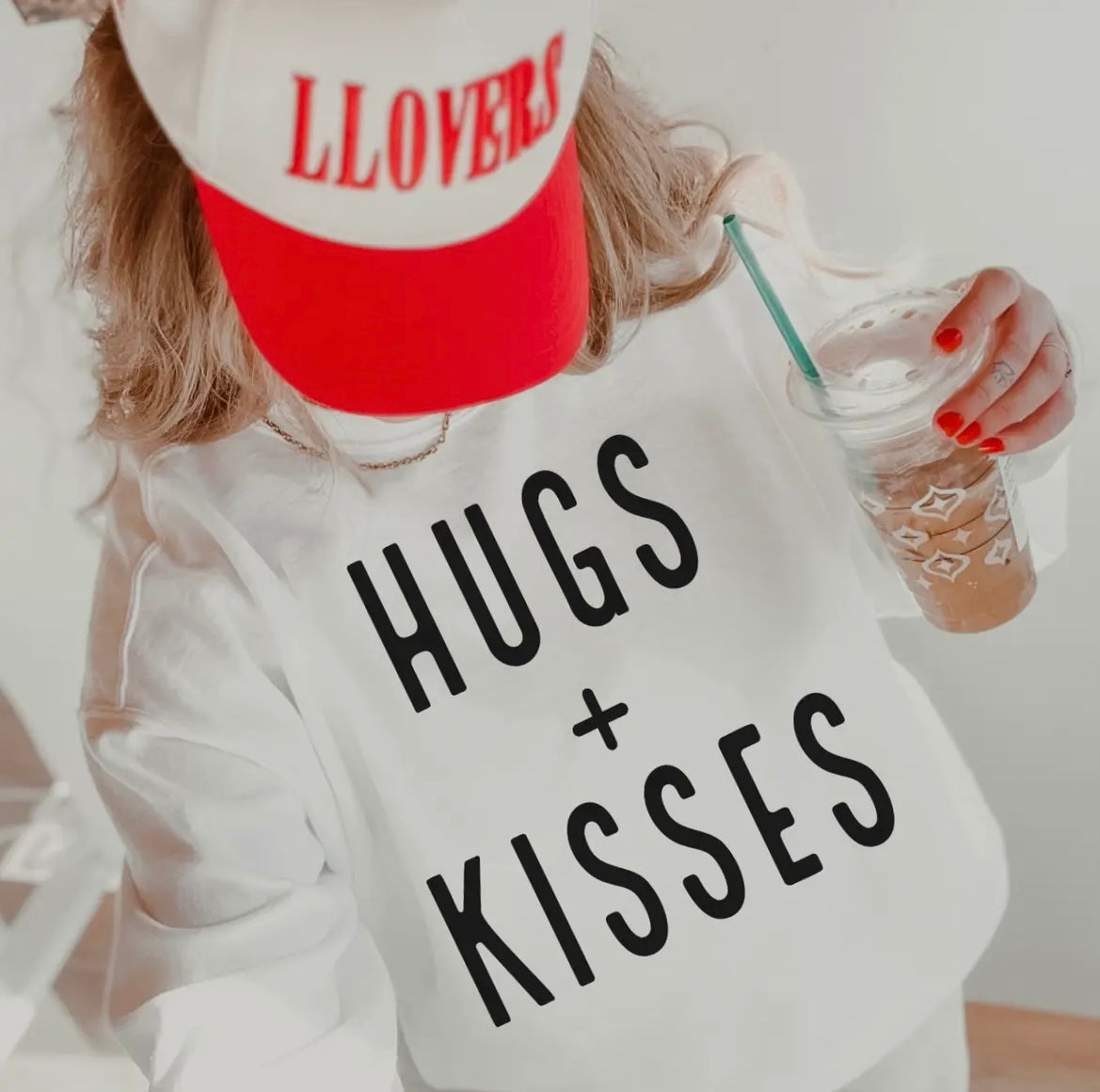 Hugs & Kisses Sweatshirt - White