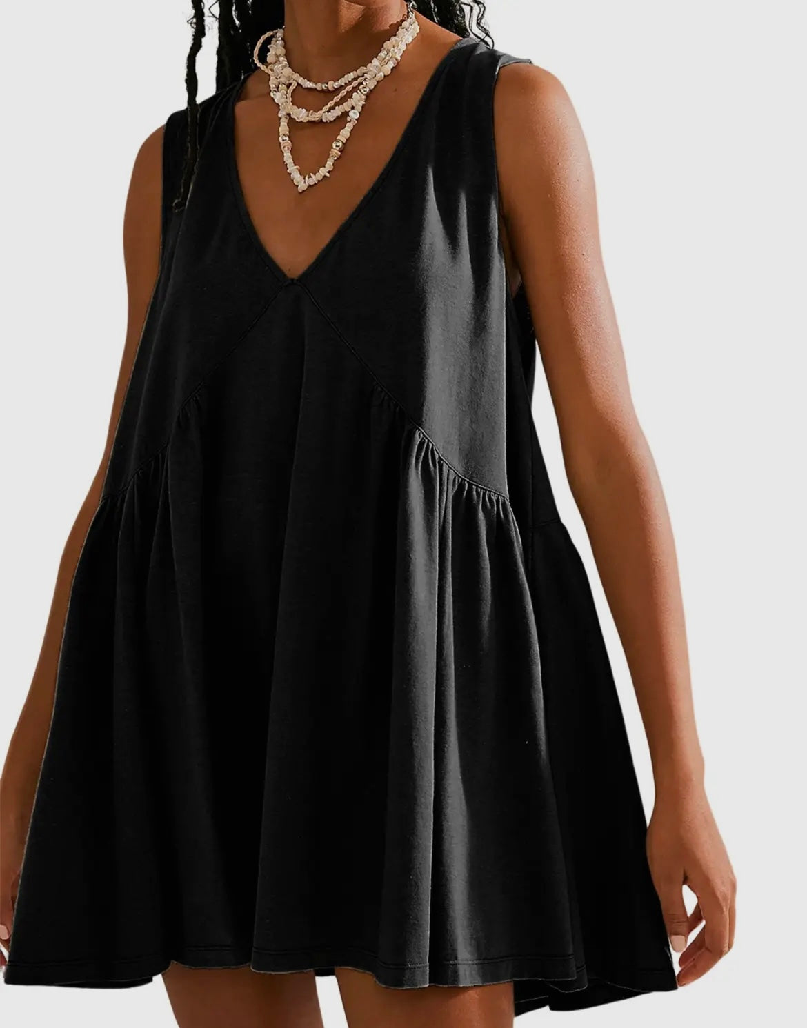 Summer Casual Dress - Black