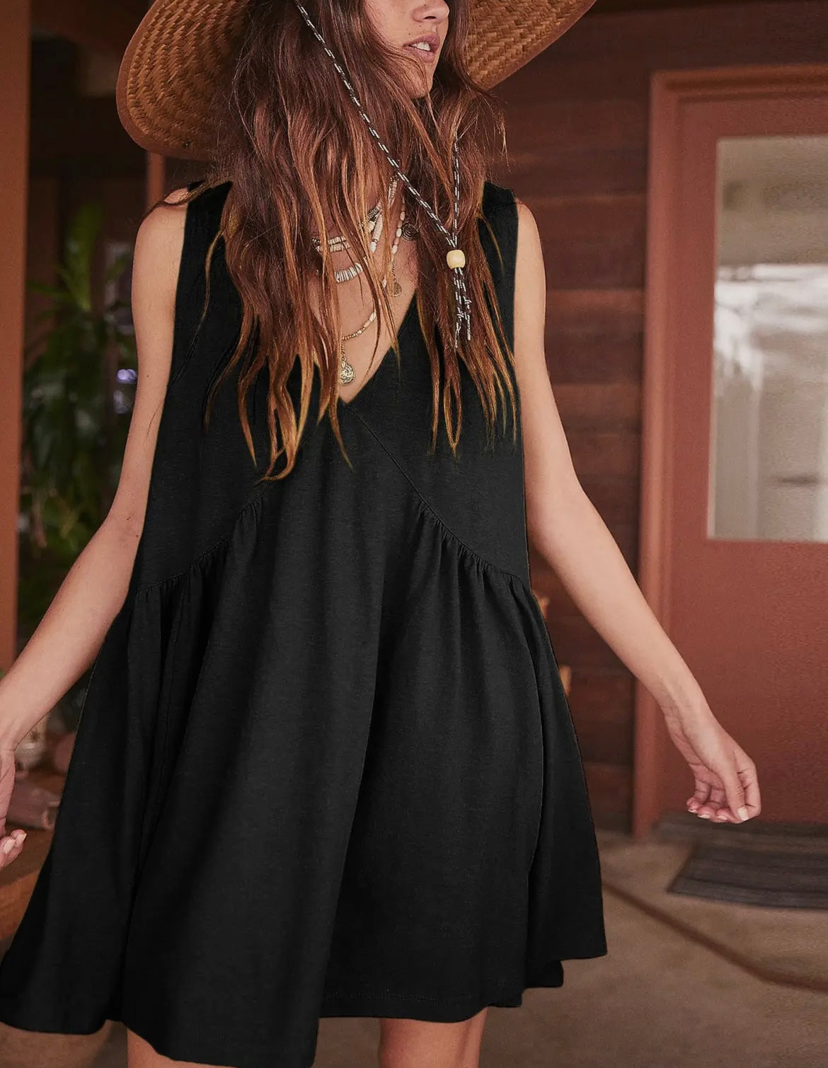 Summer Casual Dress - Black